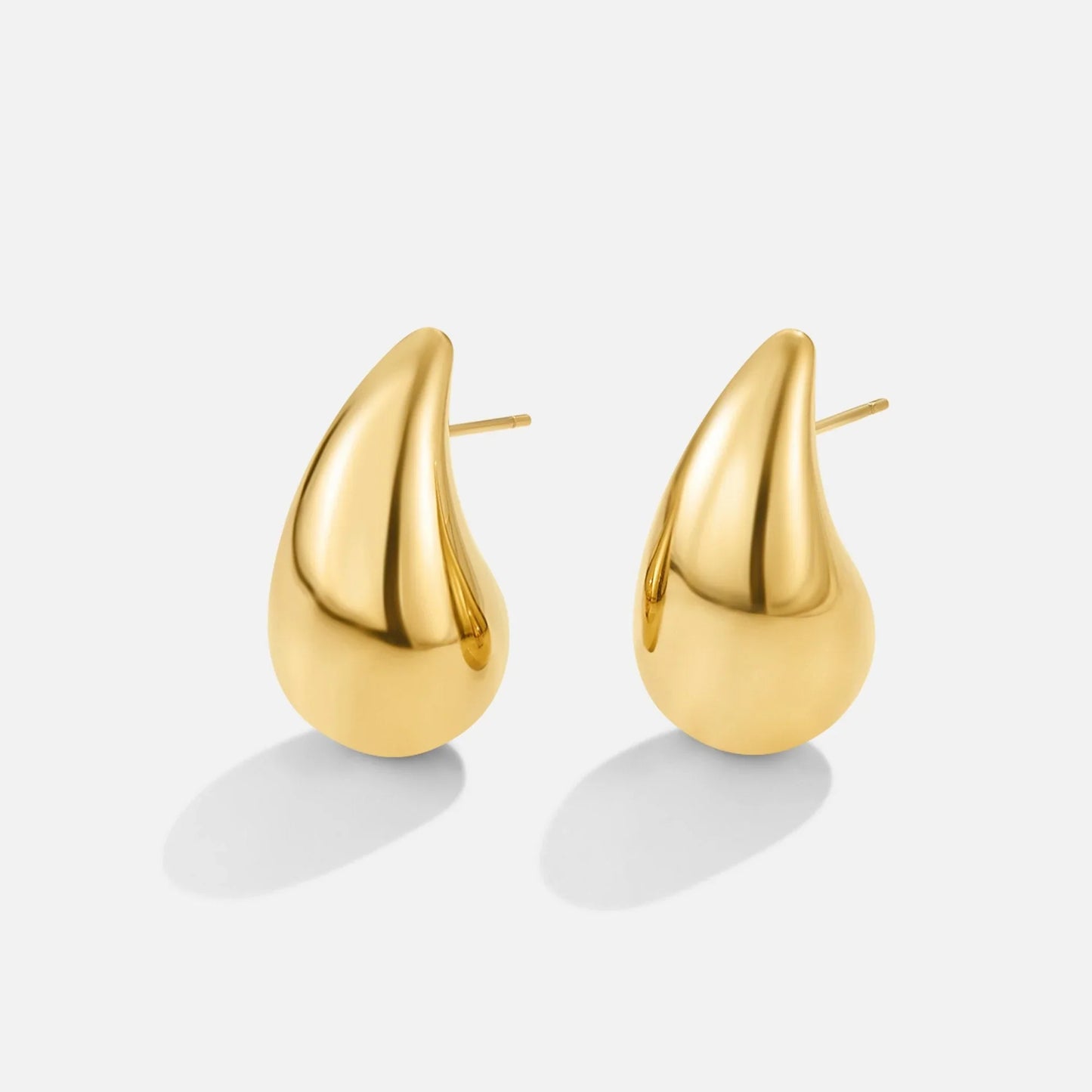 Elegant Gold Teardrop Earrings