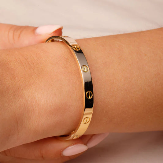 Elegant Screw Bangle Bracelet - Luxury Designer Style
